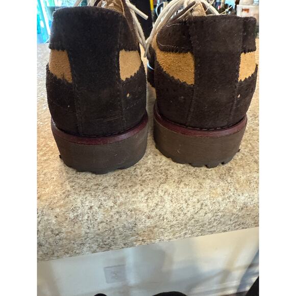 Hush Puppies Hemingway Design Brown Suede Oxford Shoes 7 π€π© - Picture 8 of 11